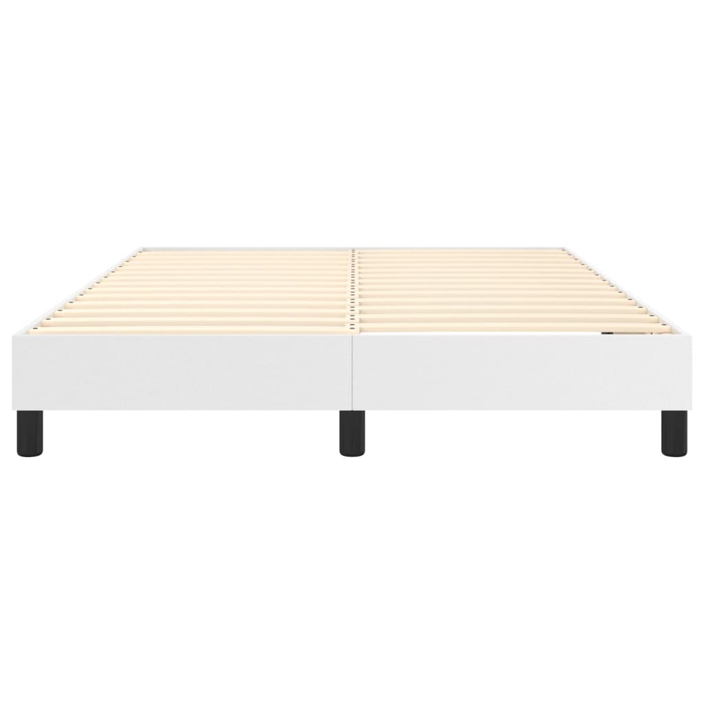 Boxspring bed kunstleer wit 140x200 cm is nu te koop bij PeponiXL, paradijselijk wonen!