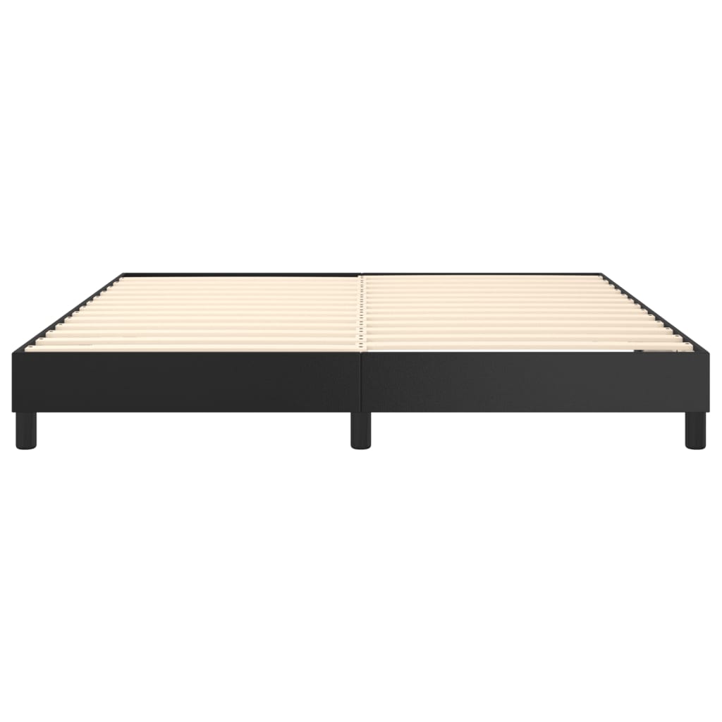 Boxspring bed kunstleer zwart 160x200 cm is nu te koop bij PeponiXL, paradijselijk wonen!