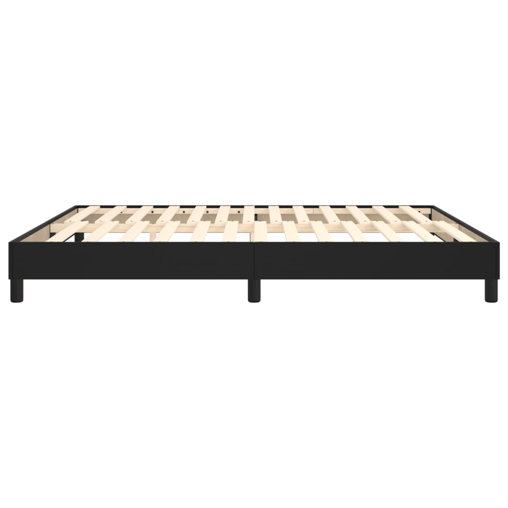 Boxspring bed kunstleer zwart 160x200 cm is nu te koop bij PeponiXL, paradijselijk wonen!