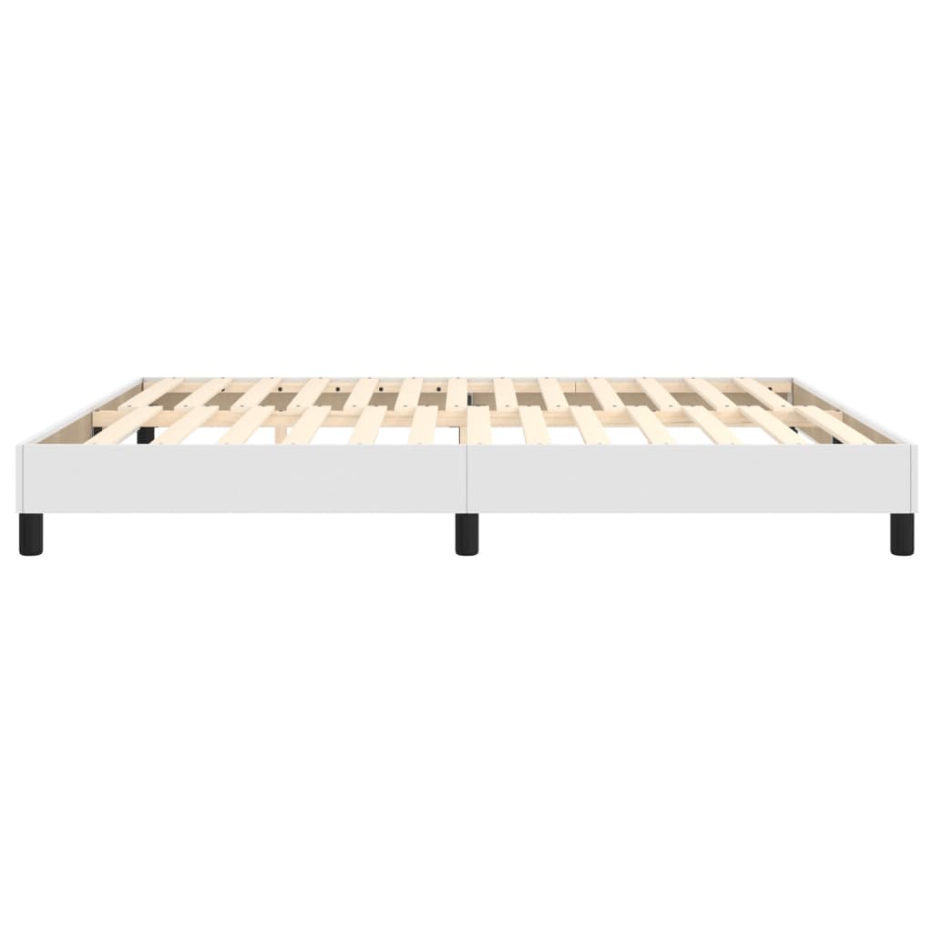 Boxspring bed kunstleer wit 180x200 cm is nu te koop bij PeponiXL, paradijselijk wonen!