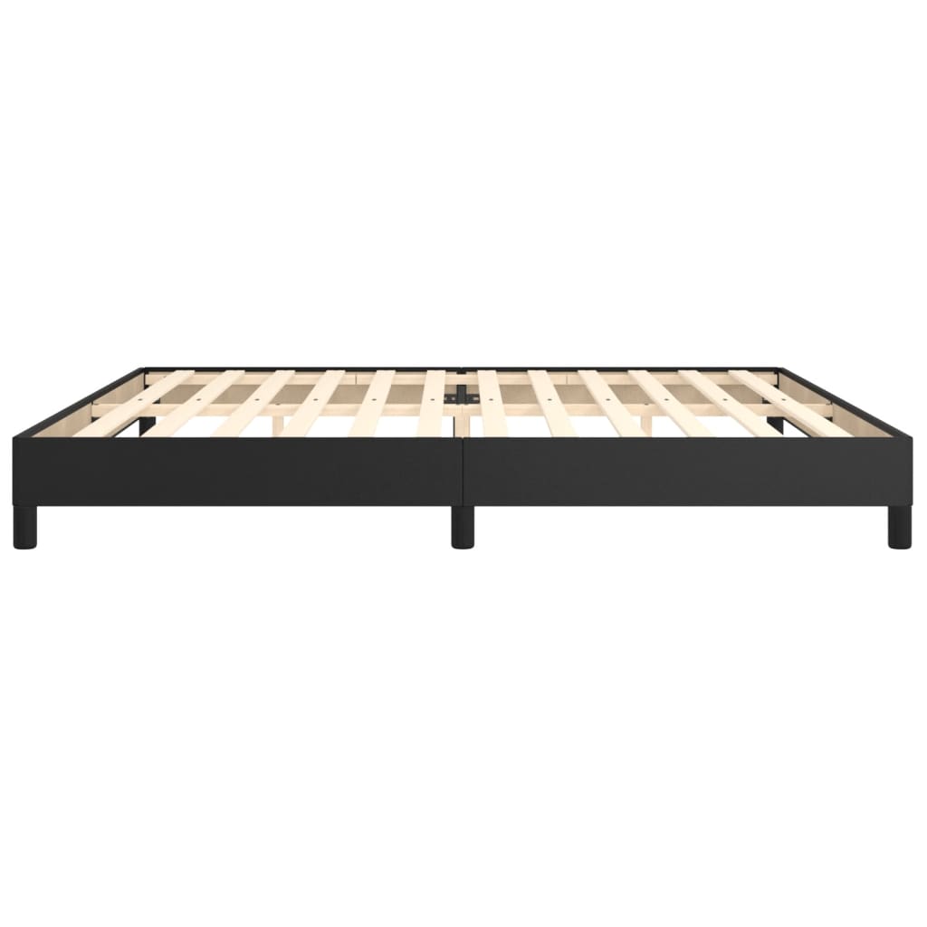 Boxspring bed kunstleer zwart 200x200 cm is nu te koop bij PeponiXL, paradijselijk wonen!