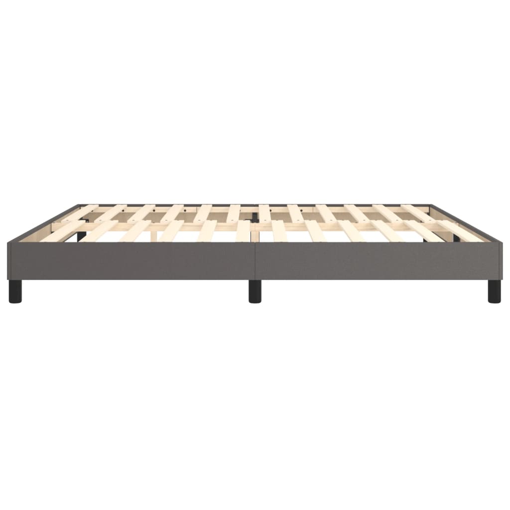 Boxspring bed kunstleer grijs 200x200 cm is nu te koop bij PeponiXL, paradijselijk wonen!