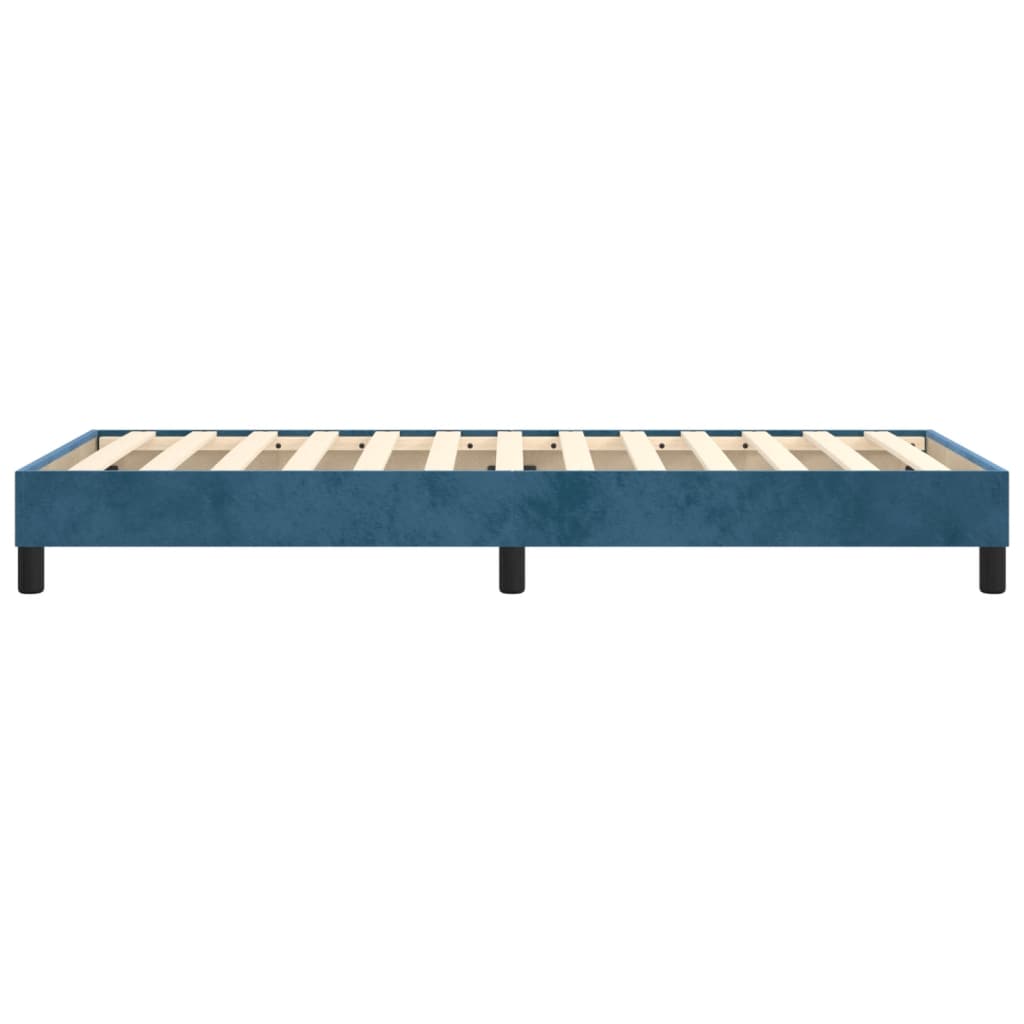 Boxspring bed 80x200 cm fluweel donkerblauw is nu te koop bij PeponiXL, paradijselijk wonen!