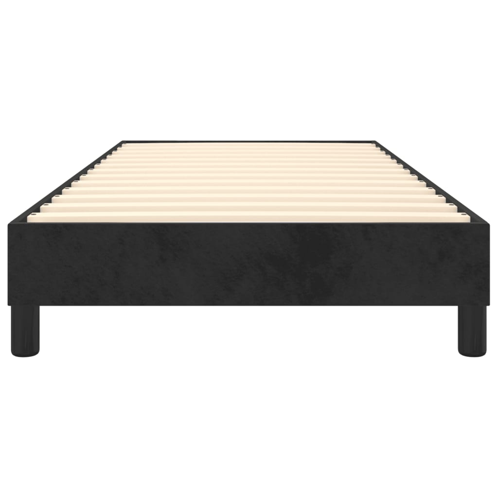 Boxspring bed fluweel zwart 90x190 cm is nu te koop bij PeponiXL, paradijselijk wonen!