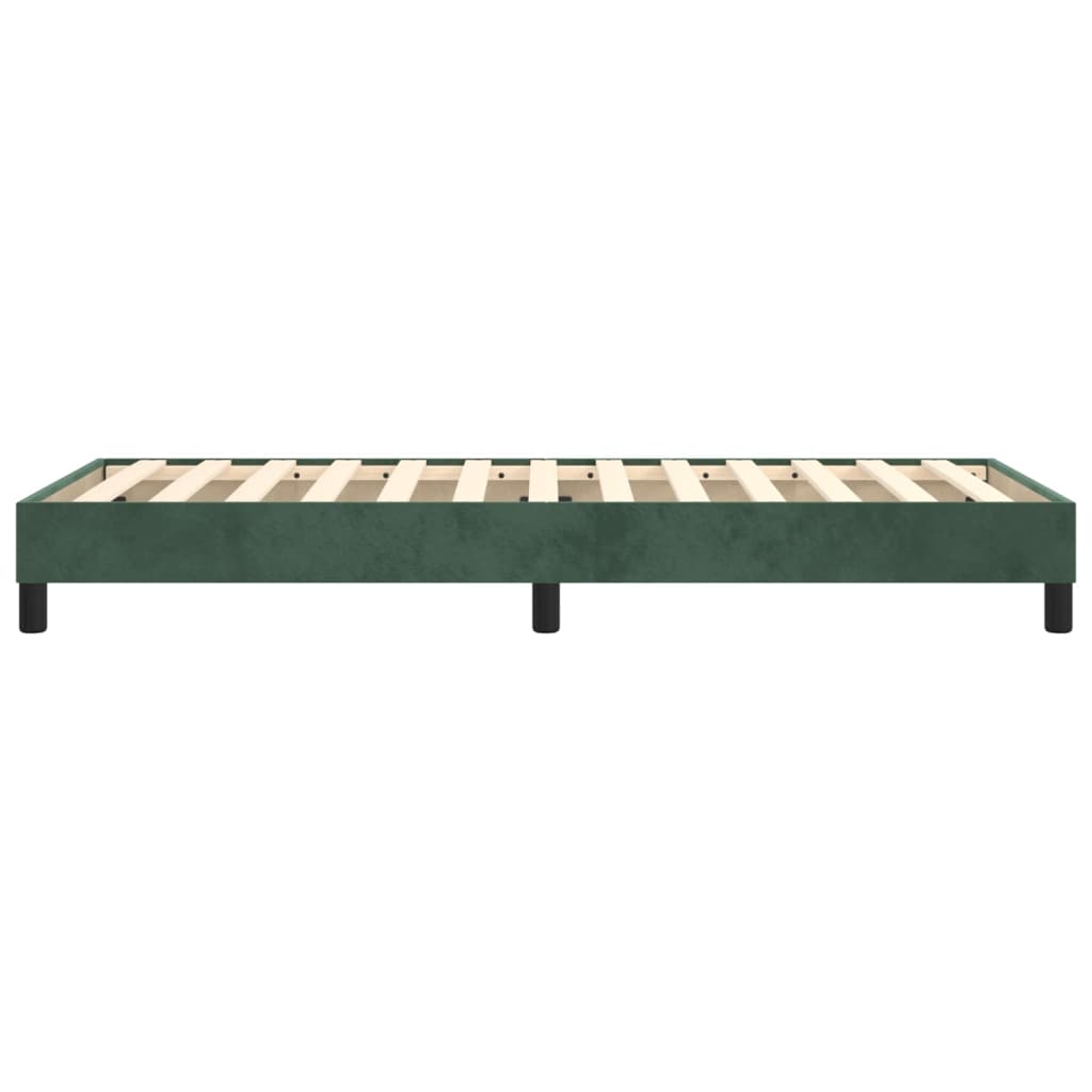 Boxspring bed 90x190 cm fluweel donkergroen is nu te koop bij PeponiXL, paradijselijk wonen!