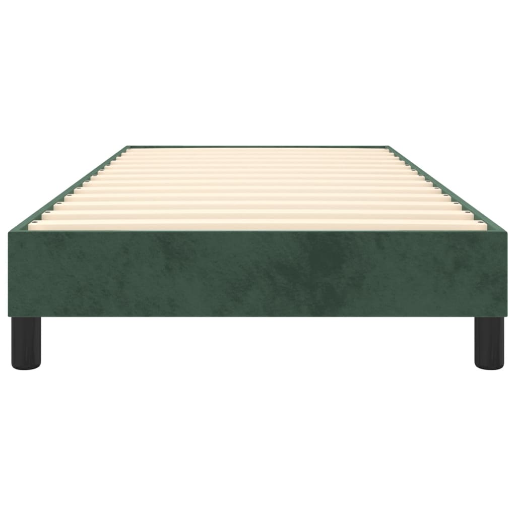 Boxspring bed 100x200 cm fluweel donkergroen is nu te koop bij PeponiXL, paradijselijk wonen!
