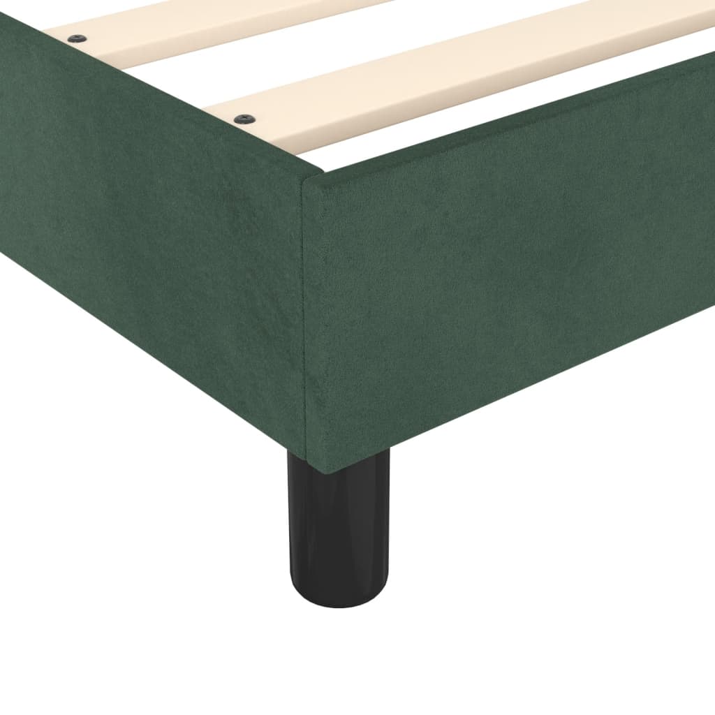 Boxspring bed 140x190 cm fluweel donkergroen is nu te koop bij PeponiXL, paradijselijk wonen!