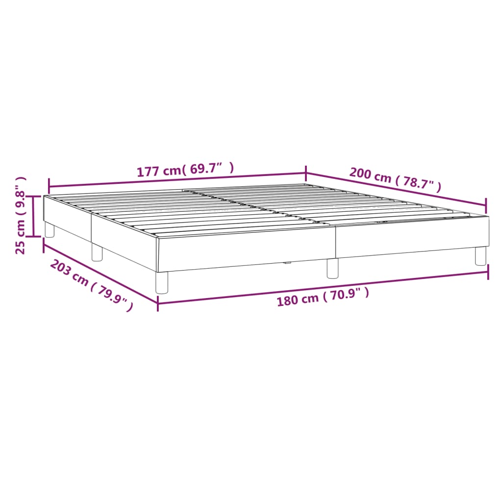 Boxspring bed 180x200 cm fluweel donkergrijs is nu te koop bij PeponiXL, paradijselijk wonen!