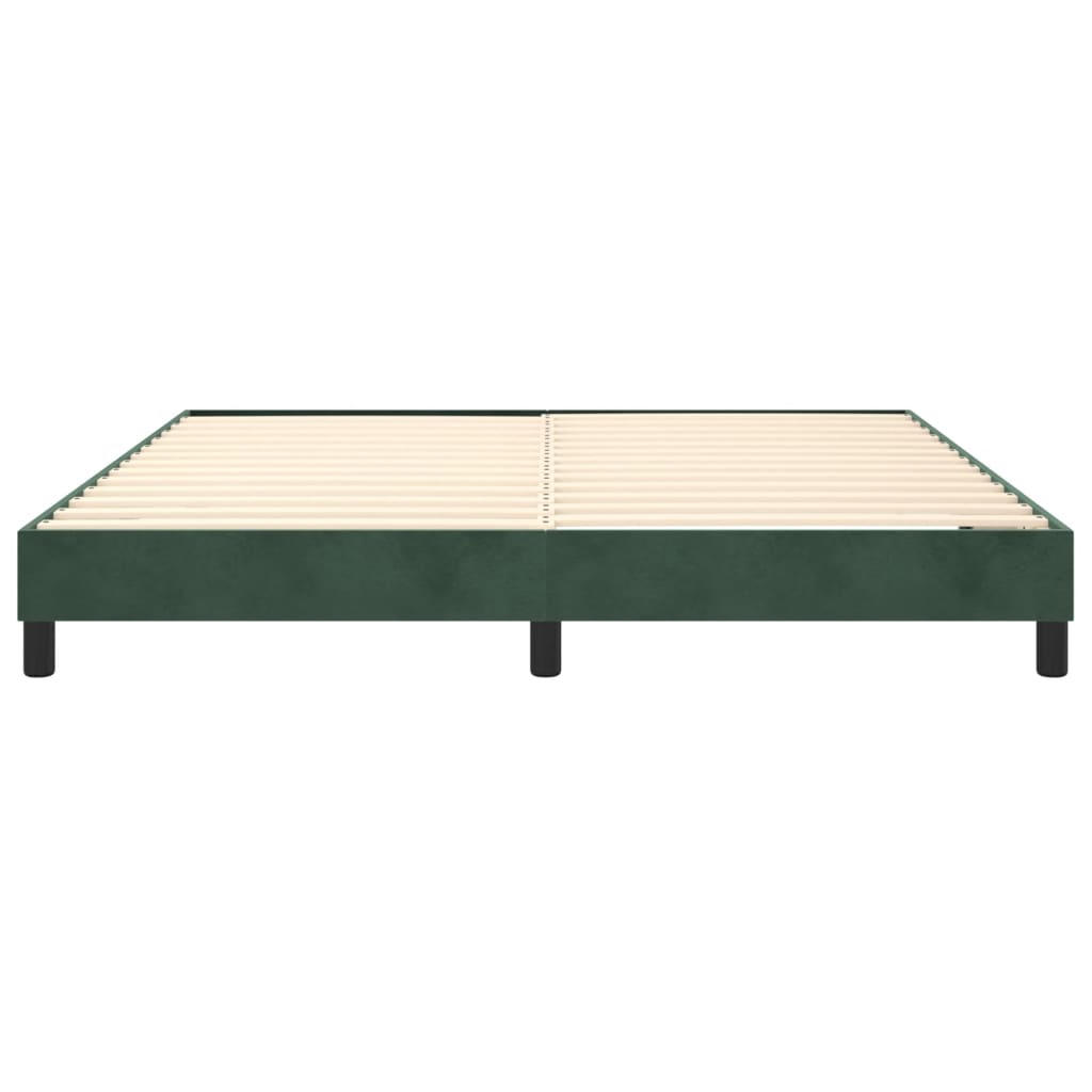 Boxspring bed 180x200 cm fluweel donkergroen is nu te koop bij PeponiXL, paradijselijk wonen!