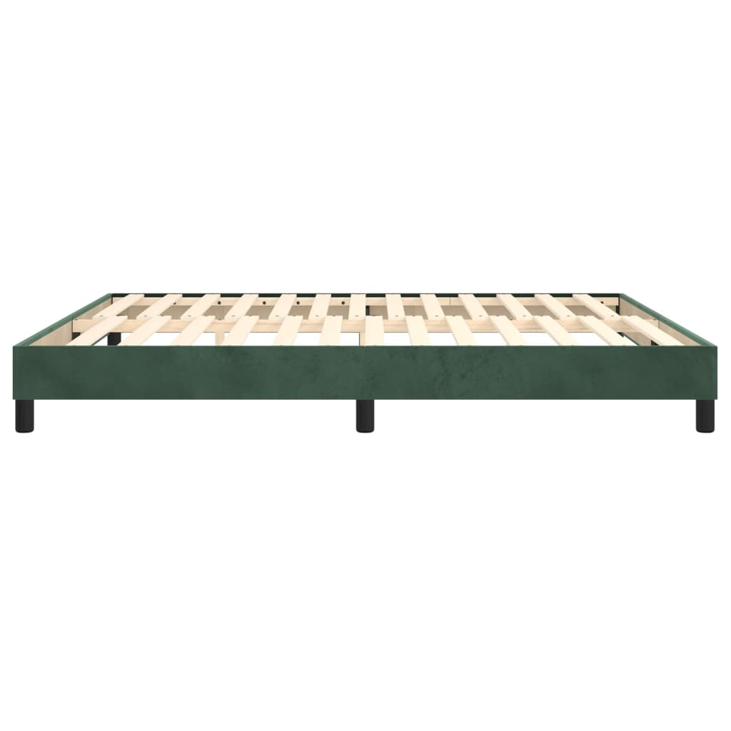 Boxspring bed 180x200 cm fluweel donkergroen is nu te koop bij PeponiXL, paradijselijk wonen!