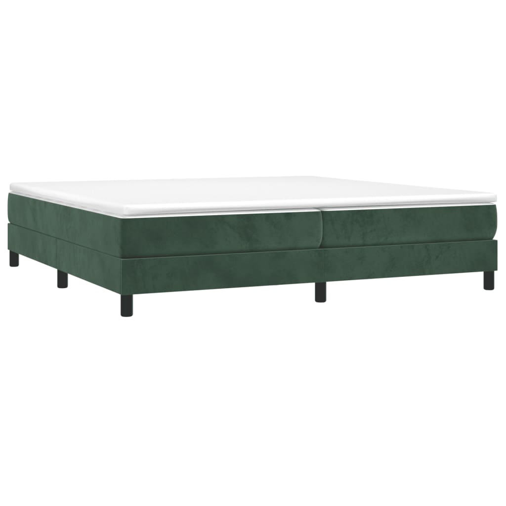 Boxspring bed 200x200 cm fluweel donkergroen is nu te koop bij PeponiXL, paradijselijk wonen!