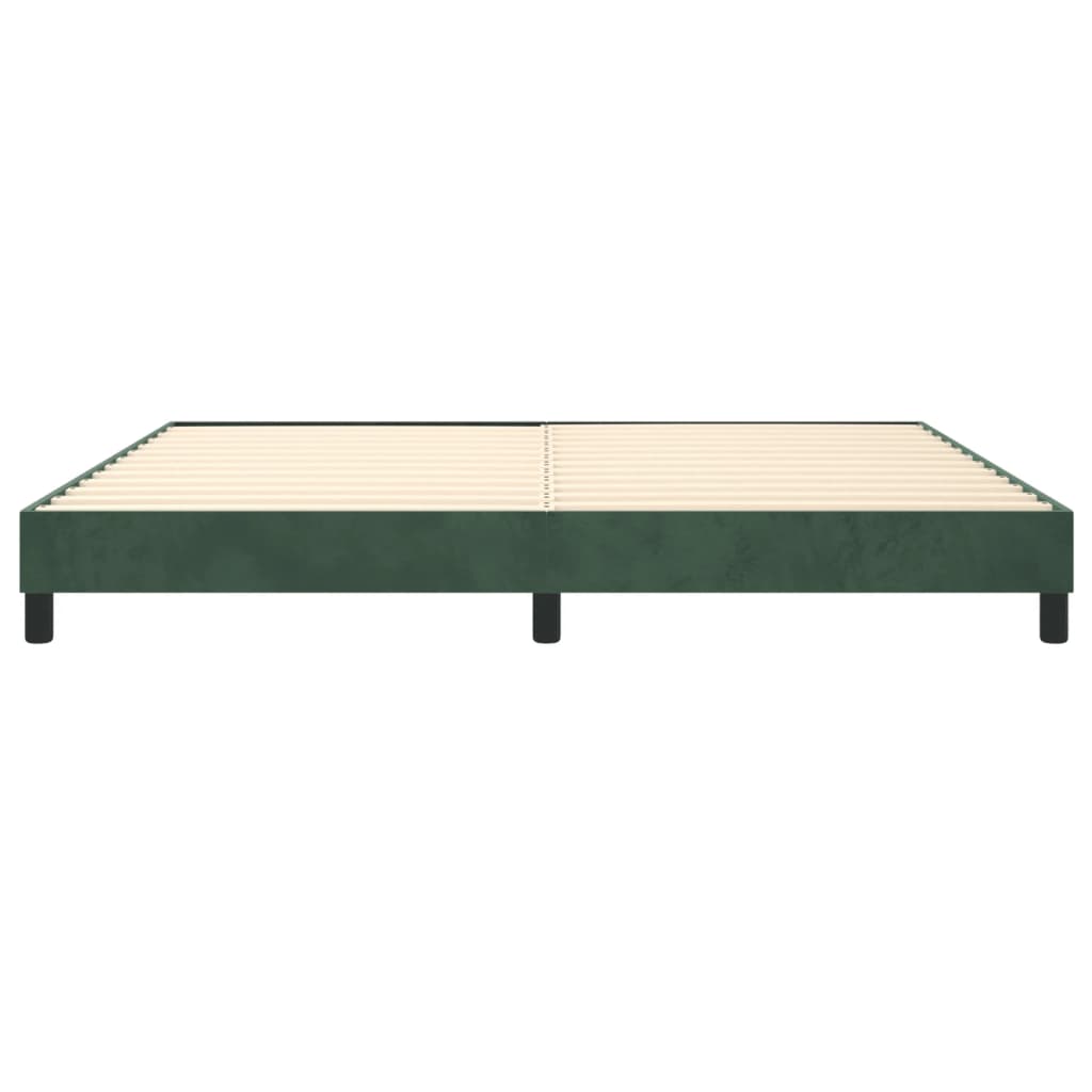 Boxspring bed 200x200 cm fluweel donkergroen is nu te koop bij PeponiXL, paradijselijk wonen!