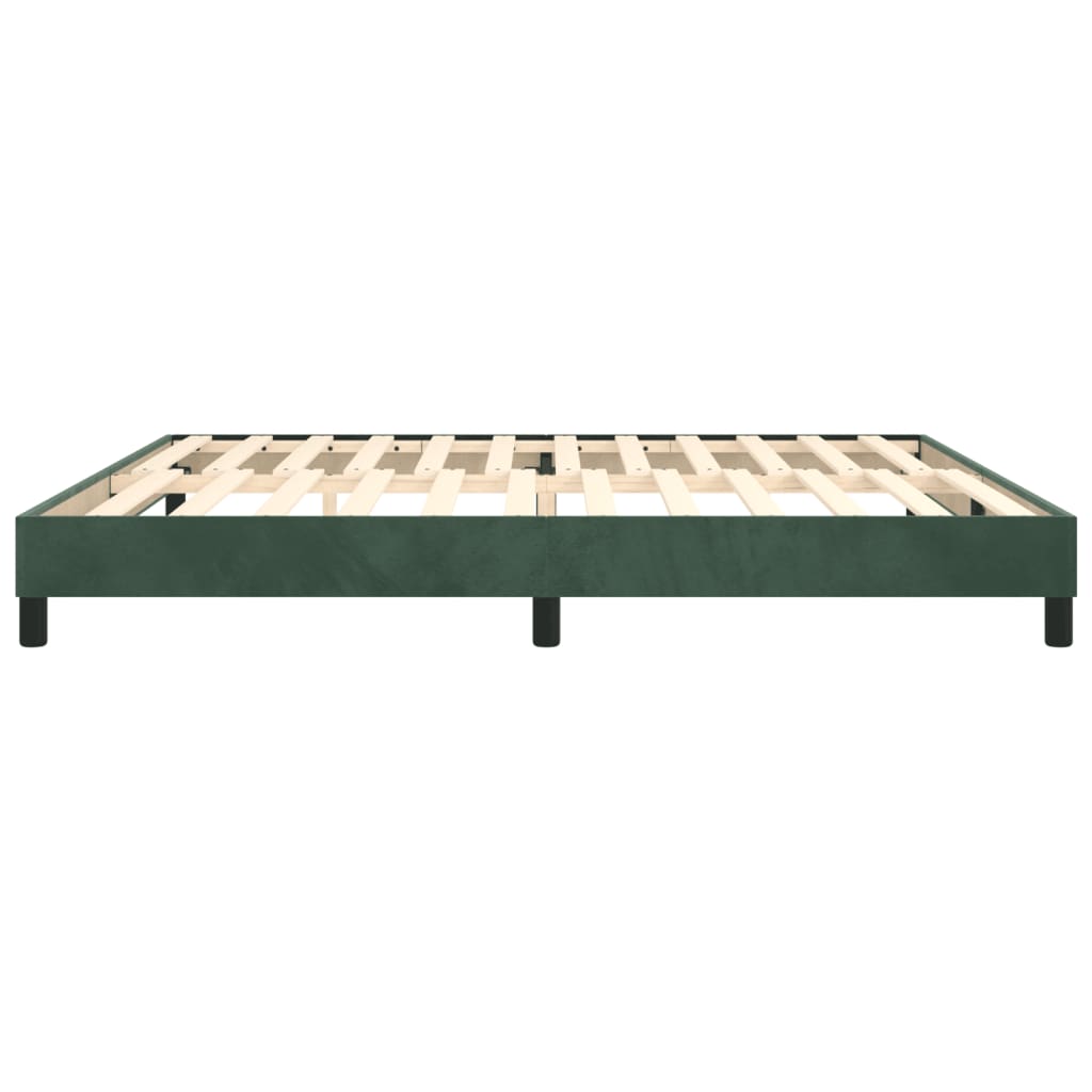 Boxspring bed 200x200 cm fluweel donkergroen is nu te koop bij PeponiXL, paradijselijk wonen!