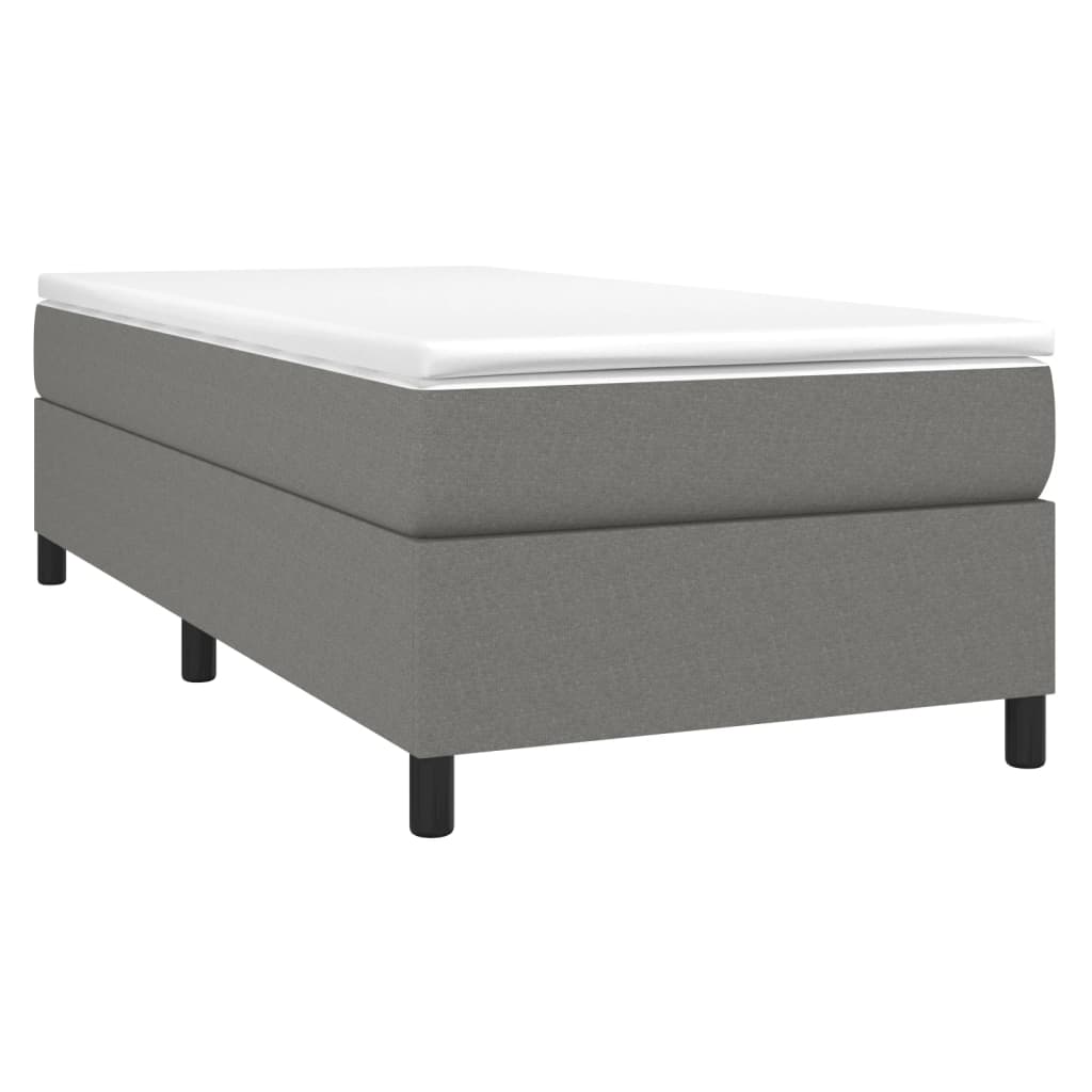 Boxspring bed 80x200 cm stof donkergrijs is nu te koop bij PeponiXL, paradijselijk wonen!