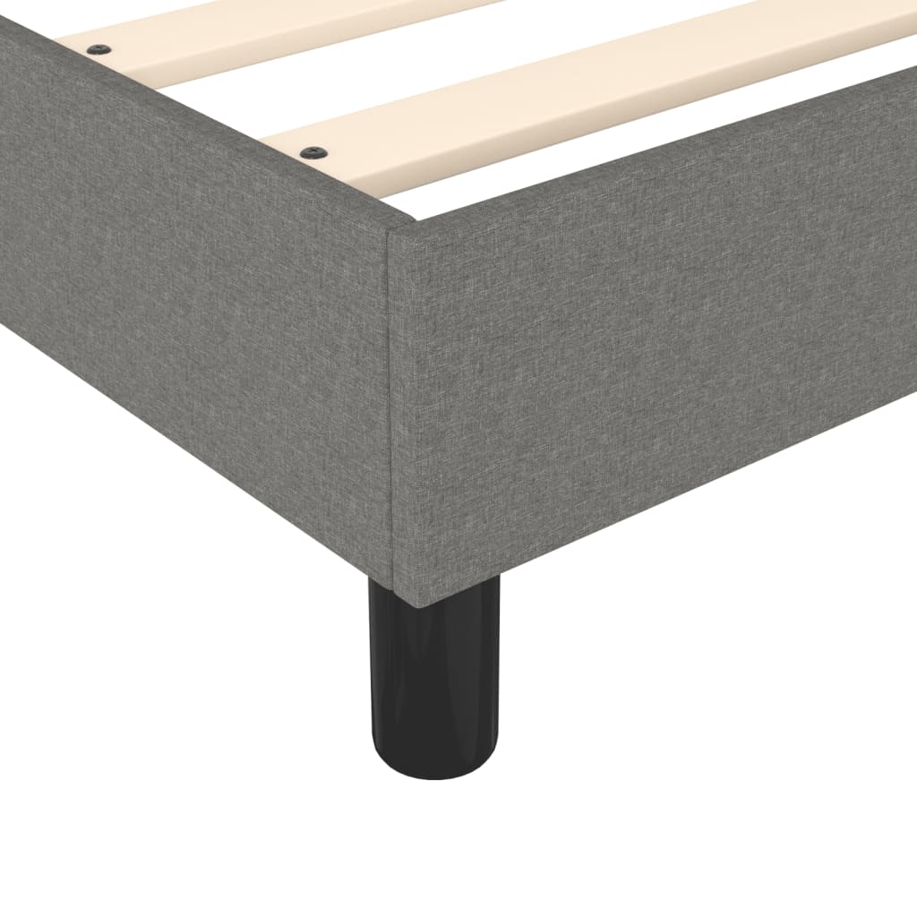 Boxspring bed 80x200 cm stof donkergrijs is nu te koop bij PeponiXL, paradijselijk wonen!