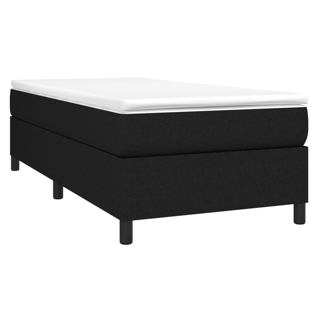 Boxspring bed 80x200 cm stof zwart is nu te koop bij PeponiXL, paradijselijk wonen!