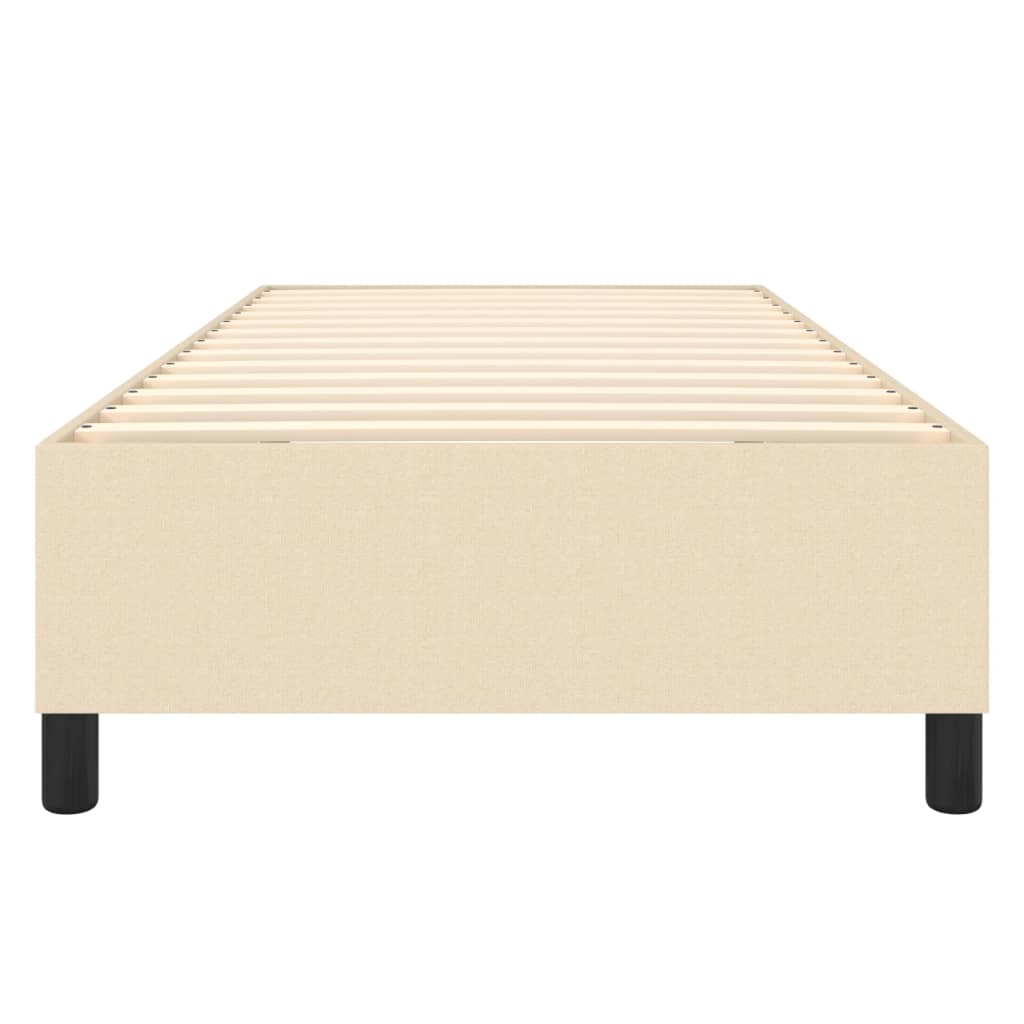 Boxspring bed 80x200 cm stof crèmekleurig is nu te koop bij PeponiXL, paradijselijk wonen!