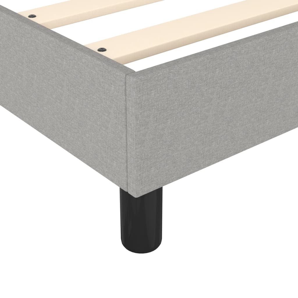 Boxspring bed 90x190 cm stof lichtgrijs is nu te koop bij PeponiXL, paradijselijk wonen!