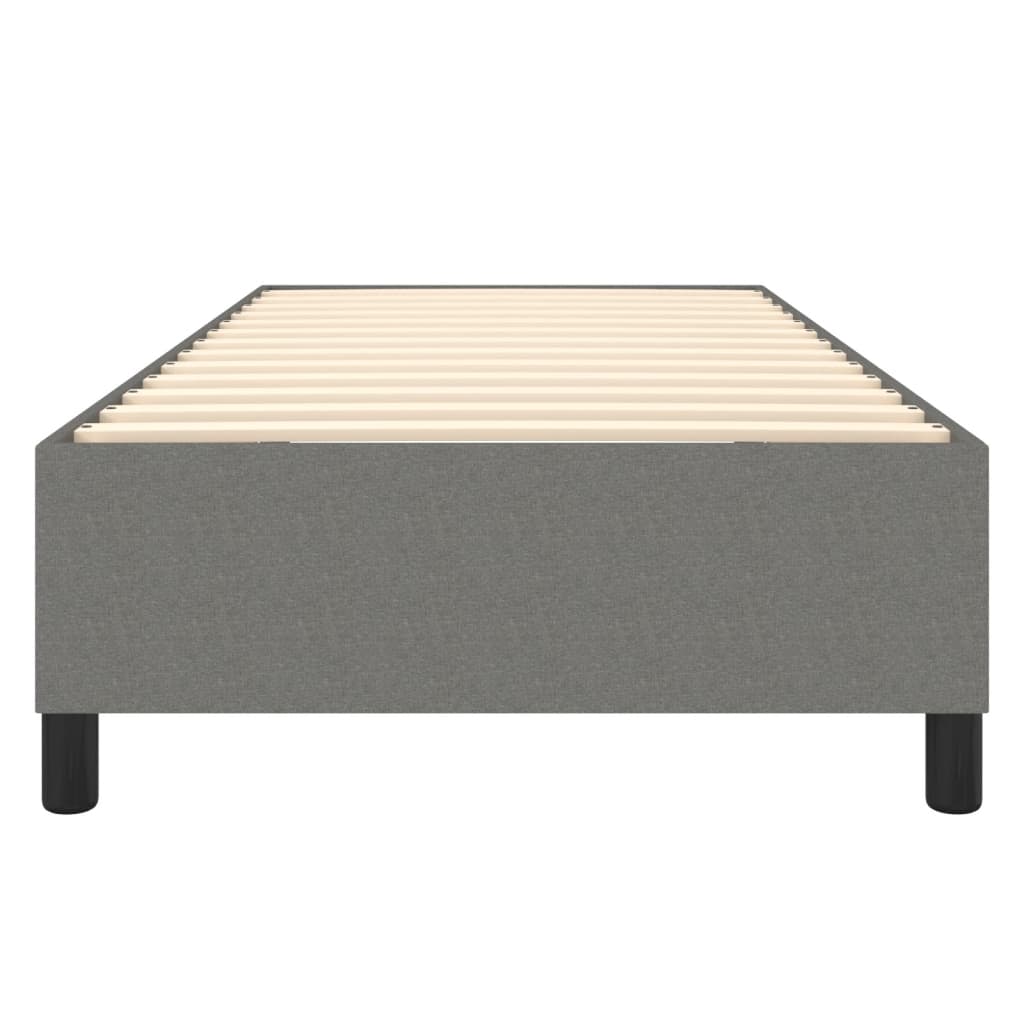 Boxspring bed 90x190 cm stof donkergrijs is nu te koop bij PeponiXL, paradijselijk wonen!