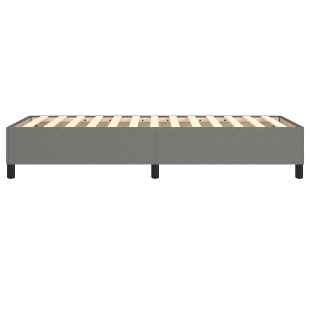 Boxspring bed 90x190 cm stof donkergrijs is nu te koop bij PeponiXL, paradijselijk wonen!