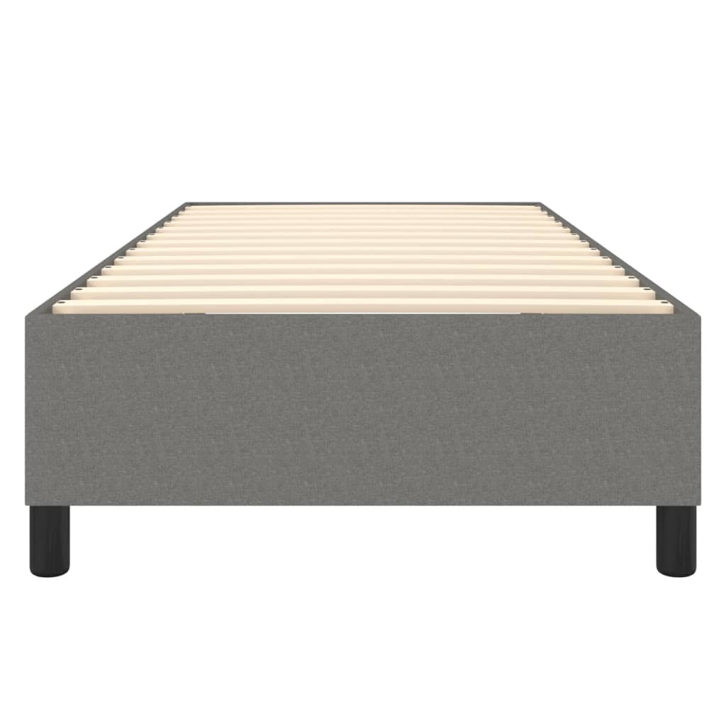 Boxspring bed 90x200 cm stof donkergrijs is nu te koop bij PeponiXL, paradijselijk wonen!