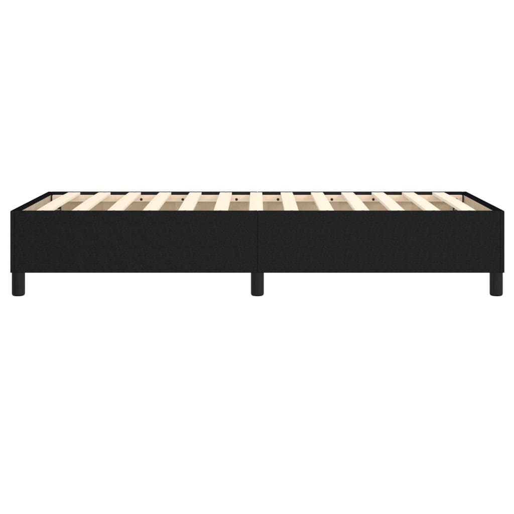 Boxspring bed 90x200 cm stof zwart is nu te koop bij PeponiXL, paradijselijk wonen!