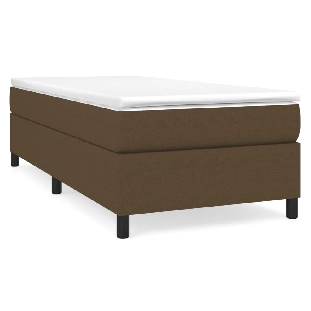Boxspring bed 90x200 cm stof donkerbruin is nu te koop bij PeponiXL, paradijselijk wonen!