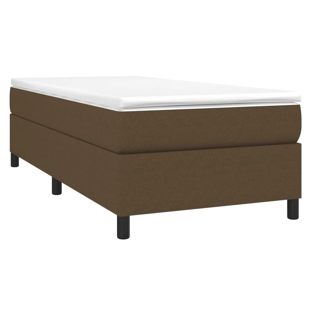 Boxspring bed 90x200 cm stof donkerbruin is nu te koop bij PeponiXL, paradijselijk wonen!