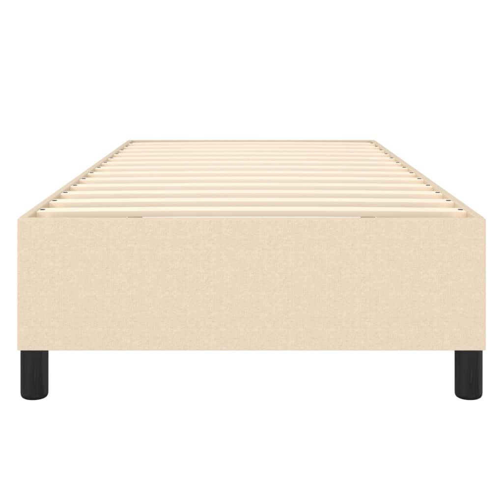 Boxspring bed 90x200 cm stof crèmekleurig is nu te koop bij PeponiXL, paradijselijk wonen!