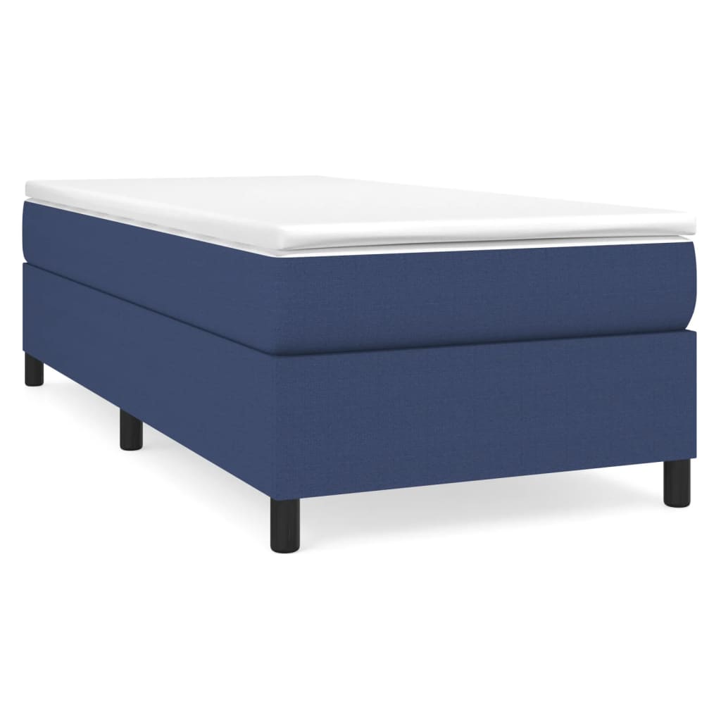 Boxspring bed 90x200 cm stof blauw is nu te koop bij PeponiXL, paradijselijk wonen!