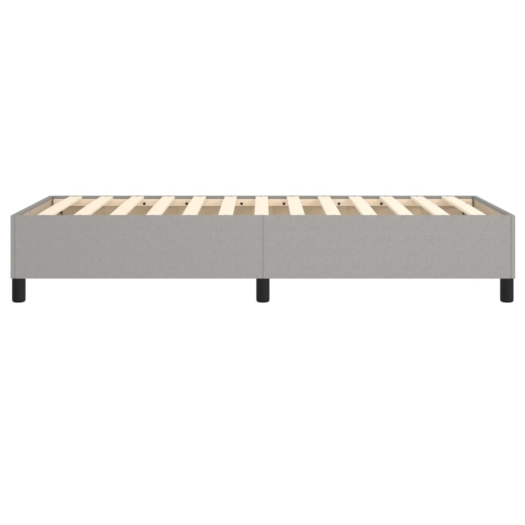 Boxspring bed 100x200 cm stof lichtgrijs is nu te koop bij PeponiXL, paradijselijk wonen!