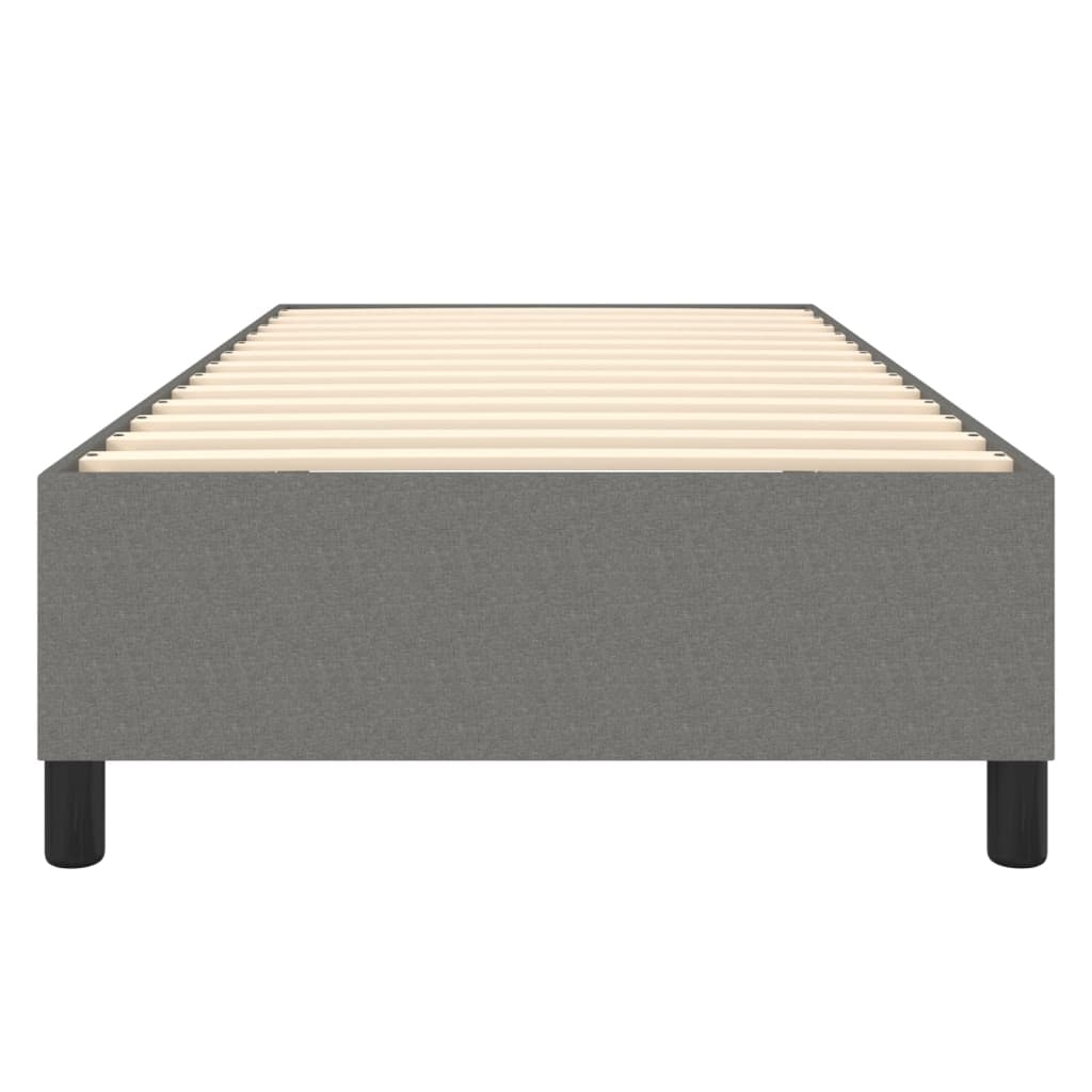 Boxspring bed 100x200 cm stof donkergrijs is nu te koop bij PeponiXL, paradijselijk wonen!