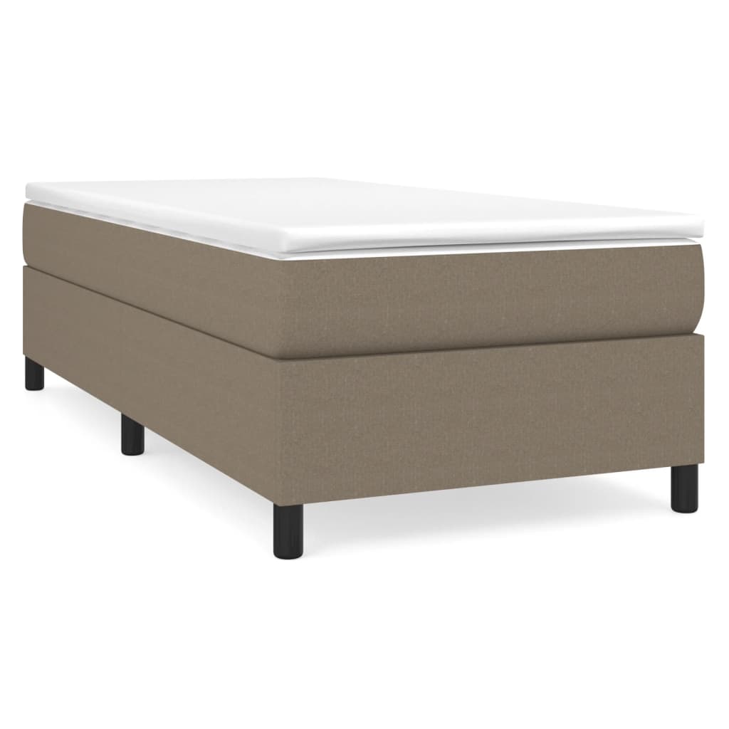 Boxspring bed 100x200 cm stof taupe is nu te koop bij PeponiXL, paradijselijk wonen!