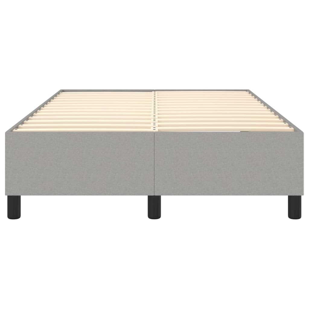 Boxspring bed 120x200 cm stof lichtgrijs is nu te koop bij PeponiXL, paradijselijk wonen!