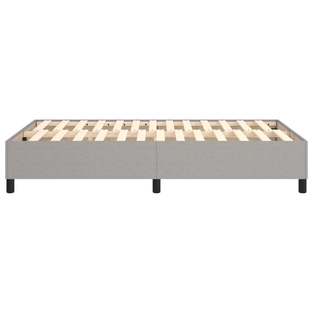 Boxspring bed 120x200 cm stof lichtgrijs is nu te koop bij PeponiXL, paradijselijk wonen!