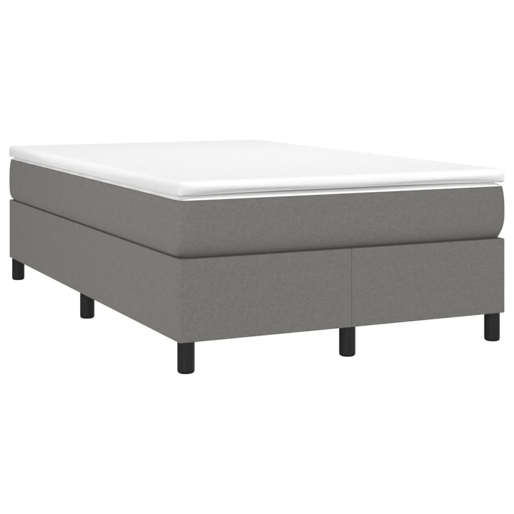 Boxspring bed 120x200 cm stof donkergrijs is nu te koop bij PeponiXL, paradijselijk wonen!