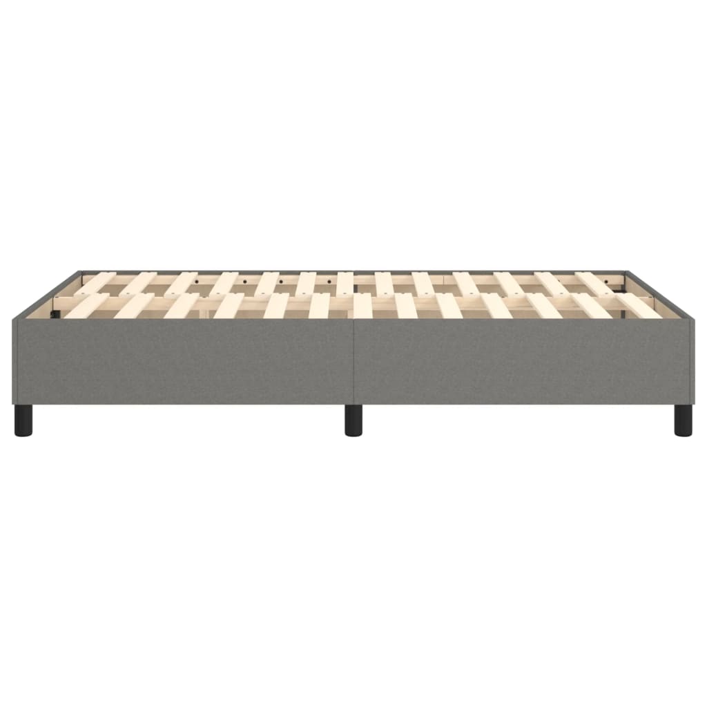 Boxspring bed 120x200 cm stof donkergrijs is nu te koop bij PeponiXL, paradijselijk wonen!