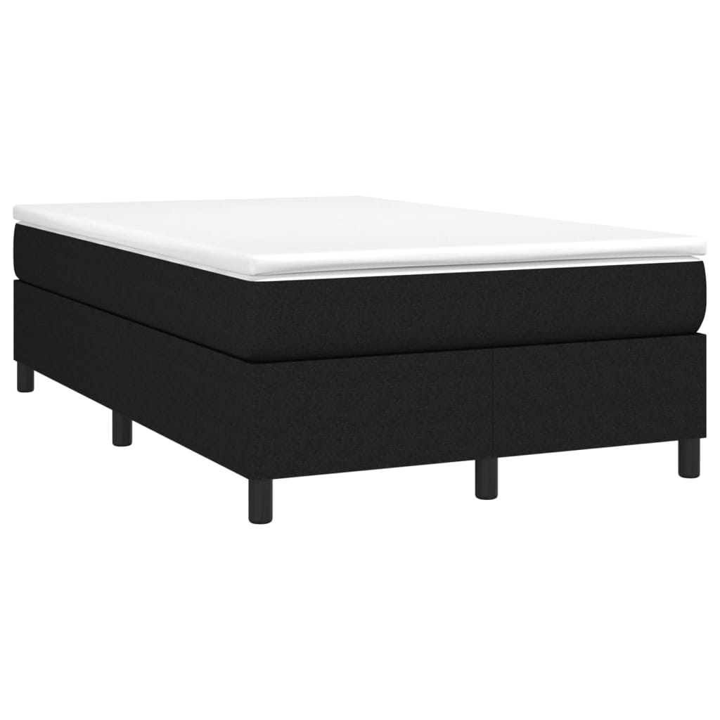 Boxspring bed 120x200 cm stof zwart is nu te koop bij PeponiXL, paradijselijk wonen!