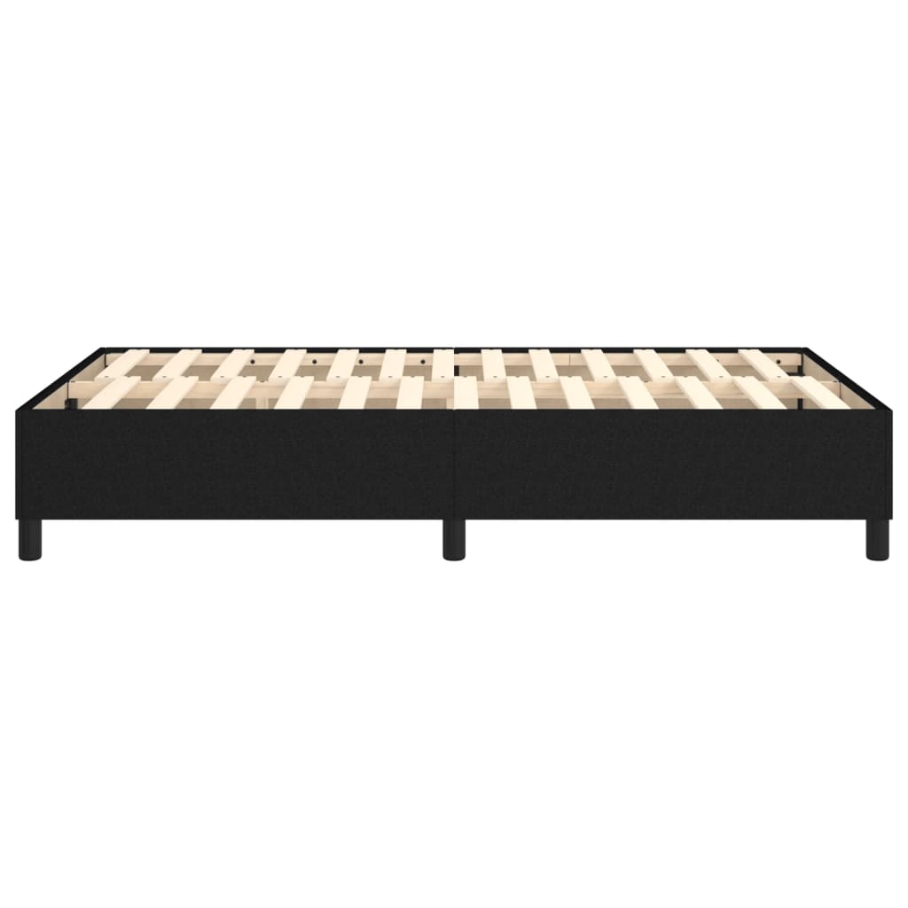 Boxspring bed 120x200 cm stof zwart is nu te koop bij PeponiXL, paradijselijk wonen!