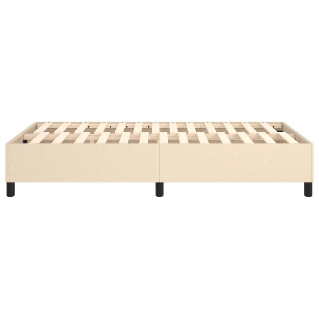 Boxspring bed 120x200 cm stof crèmekleurig is nu te koop bij PeponiXL, paradijselijk wonen!