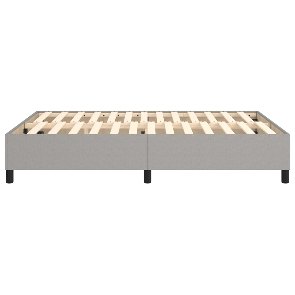 Boxspring bed stof lichtgrijs 140x190 cm is nu te koop bij PeponiXL, paradijselijk wonen!