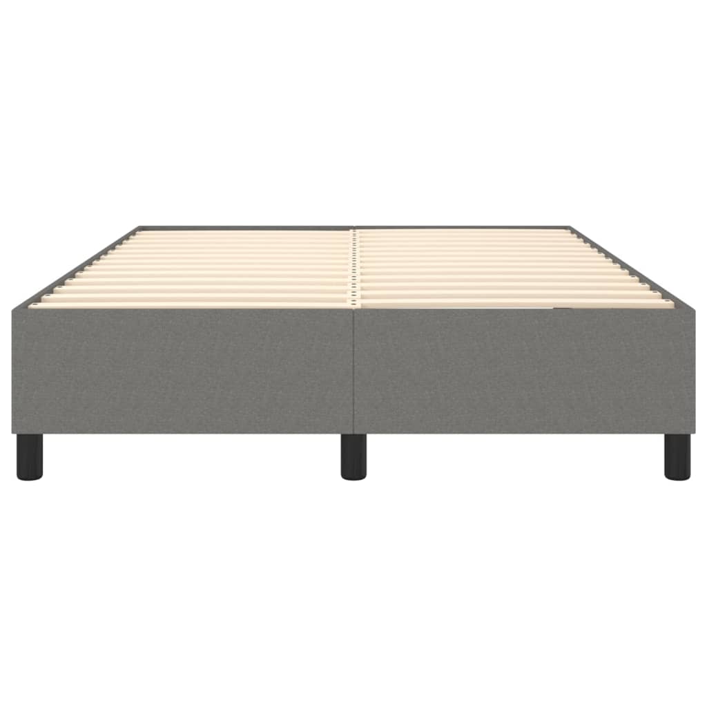 Boxspring bed stof donkergrijs 140x190 cm is nu te koop bij PeponiXL, paradijselijk wonen!