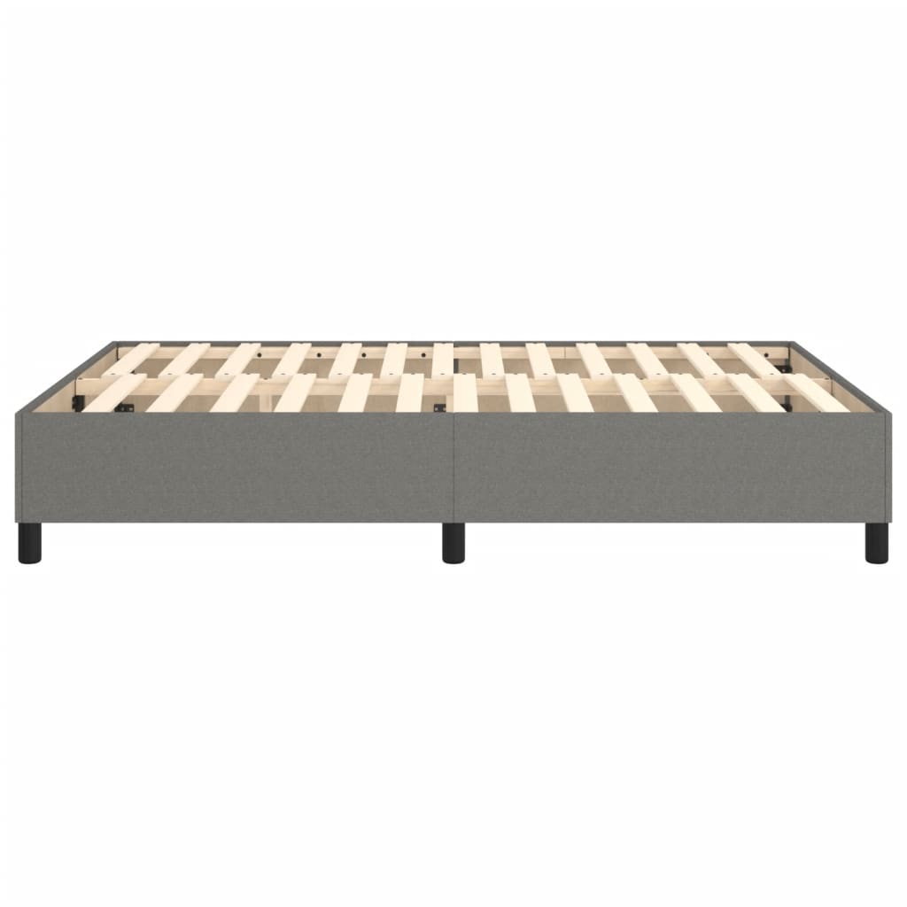 Boxspring bed stof donkergrijs 140x190 cm is nu te koop bij PeponiXL, paradijselijk wonen!