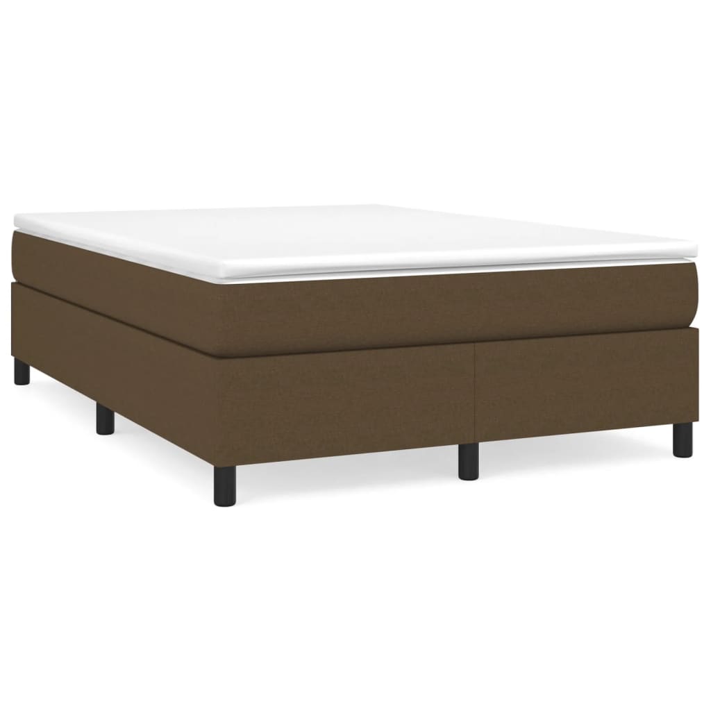 Boxspring bed stof donkerbruin 140x190 cm is nu te koop bij PeponiXL, paradijselijk wonen!