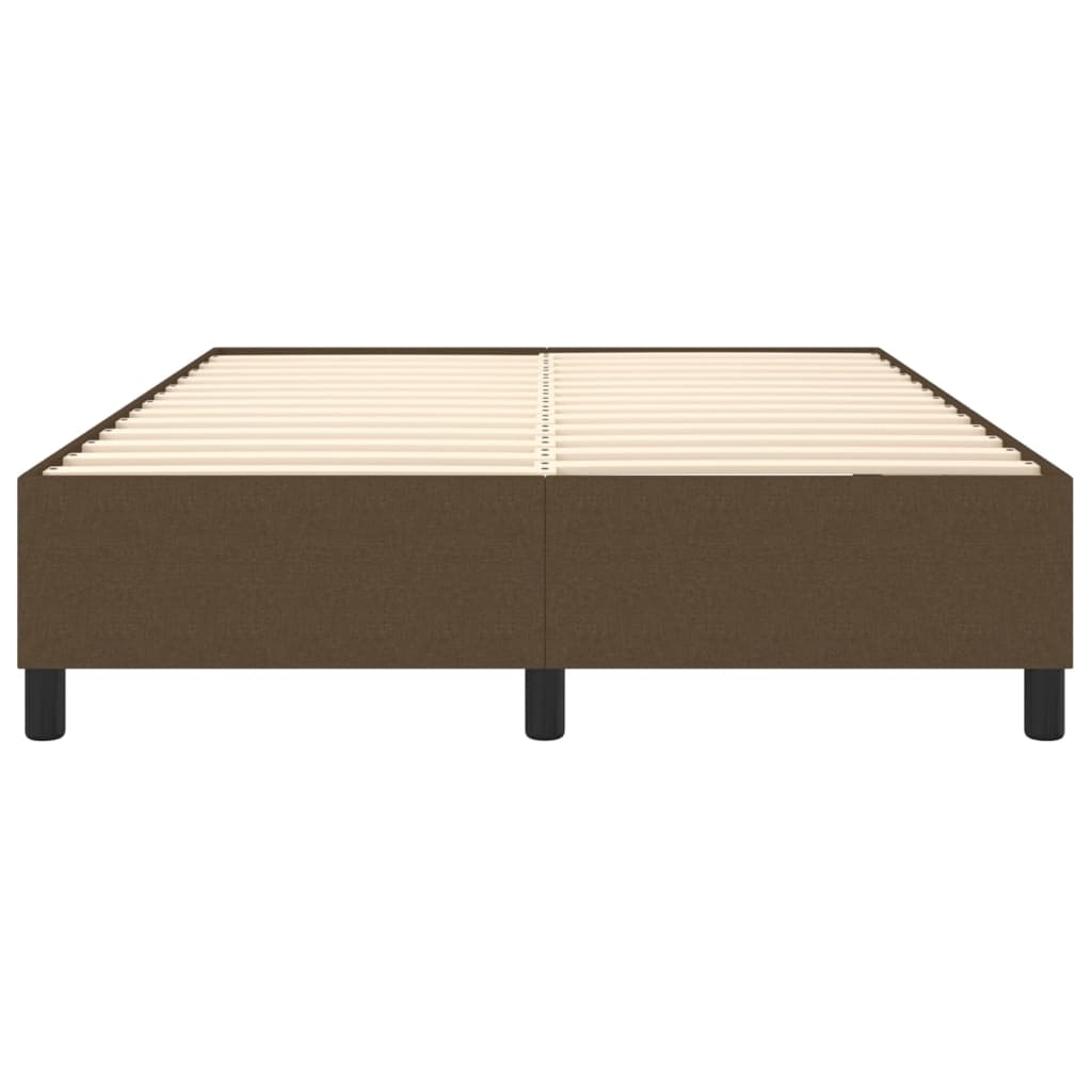 Boxspring bed stof donkerbruin 140x190 cm is nu te koop bij PeponiXL, paradijselijk wonen!