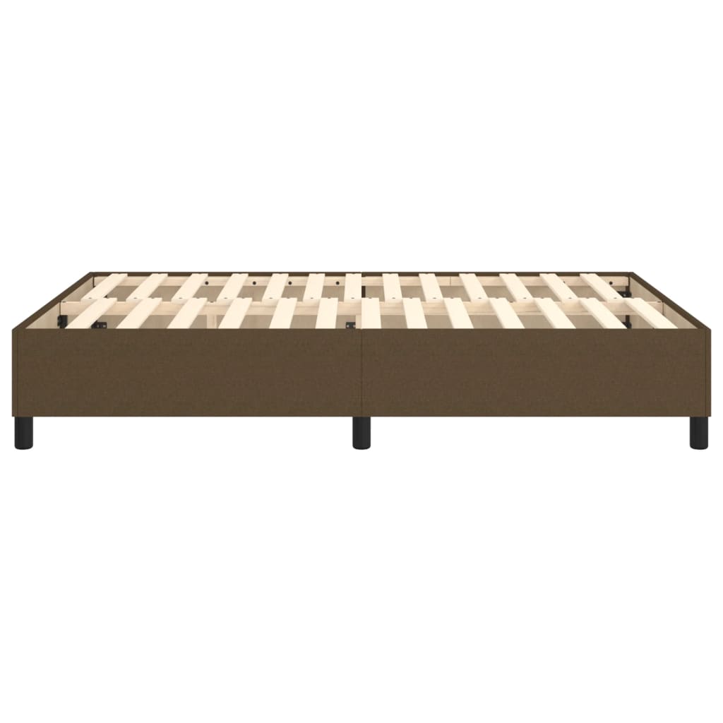 Boxspring bed stof donkerbruin 140x190 cm is nu te koop bij PeponiXL, paradijselijk wonen!