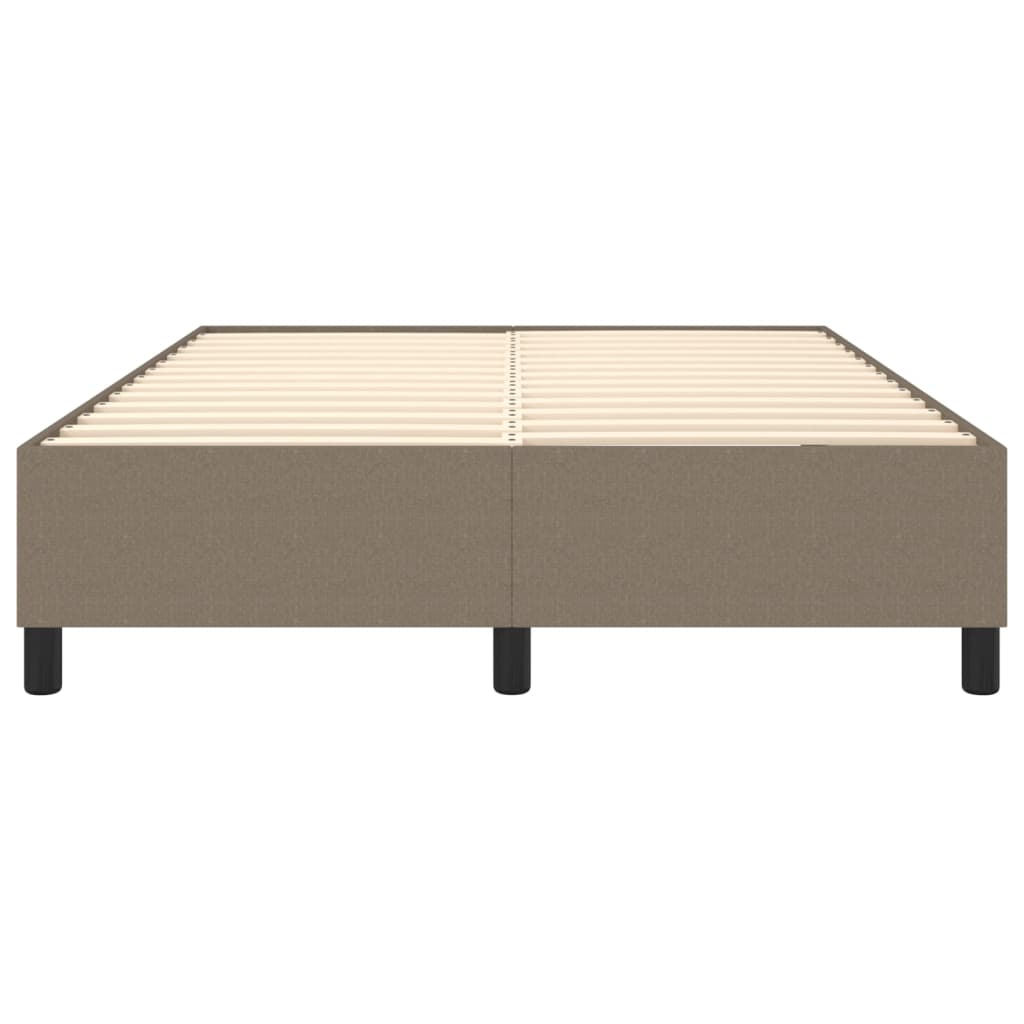 Boxspring bed stof taupe 140x190 cm is nu te koop bij PeponiXL, paradijselijk wonen!