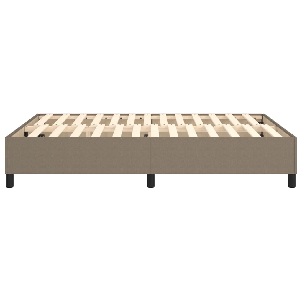 Boxspring bed stof taupe 140x190 cm is nu te koop bij PeponiXL, paradijselijk wonen!
