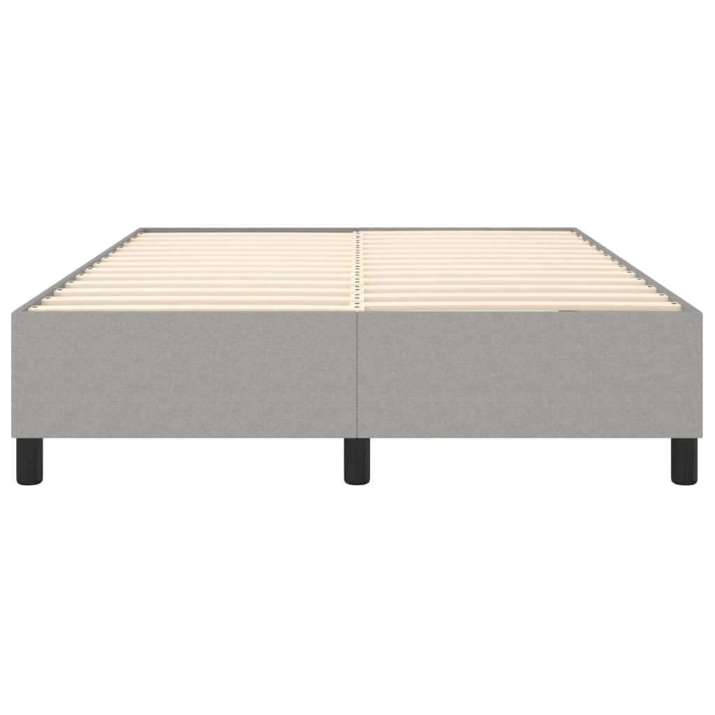 Boxspring bed stof lichtgrijs 140x200 cm is nu te koop bij PeponiXL, paradijselijk wonen!