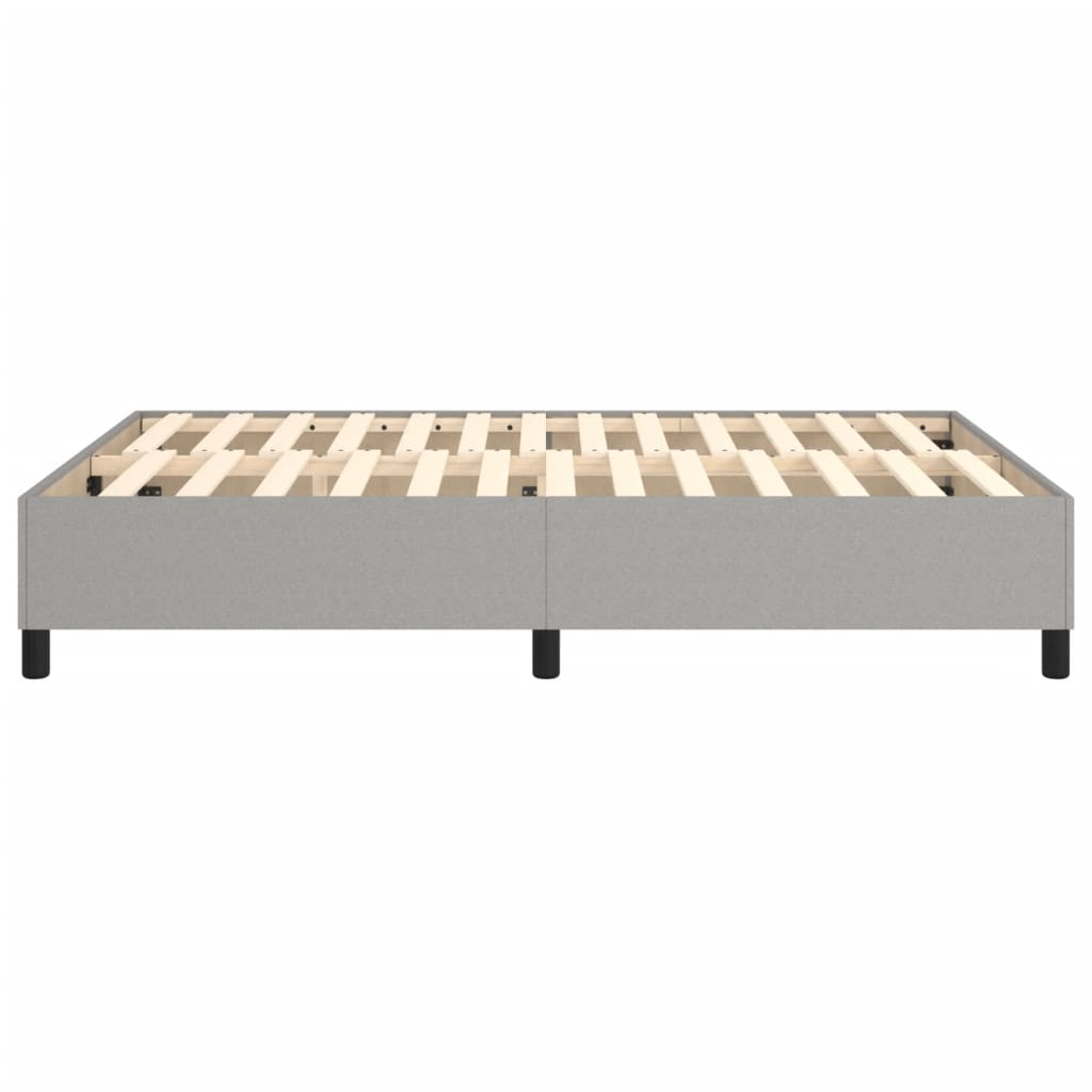 Boxspring bed stof lichtgrijs 140x200 cm is nu te koop bij PeponiXL, paradijselijk wonen!